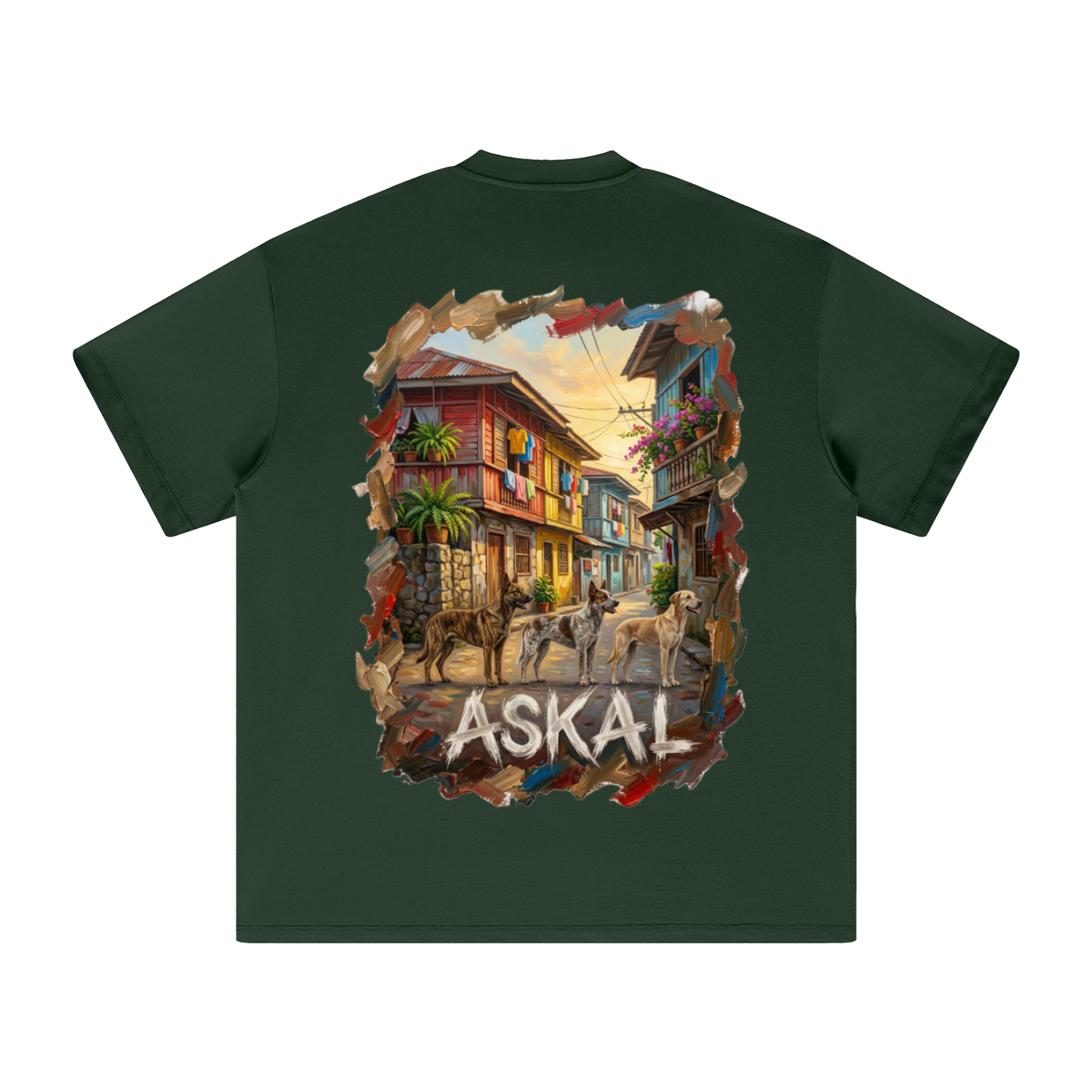 BNKN ASKAL BIG LOGO FRONT Heavyweight Earth Tone T-Shirt
