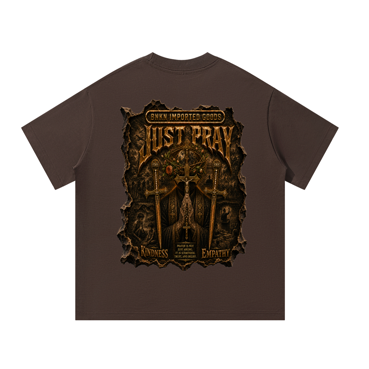 BNKN JUST PRAY Unisex Oversized T-Shirt