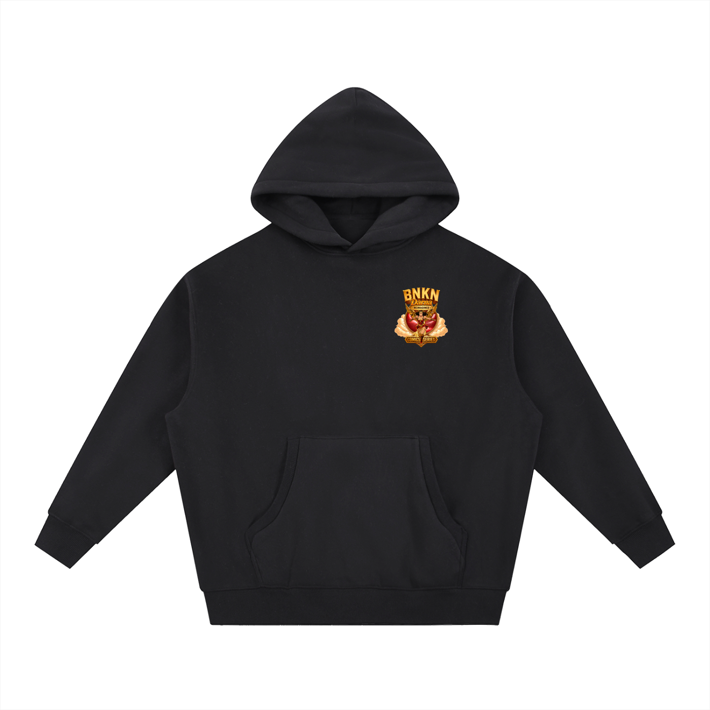 Essential Oversized Boxy Fit Fleece Hoodie