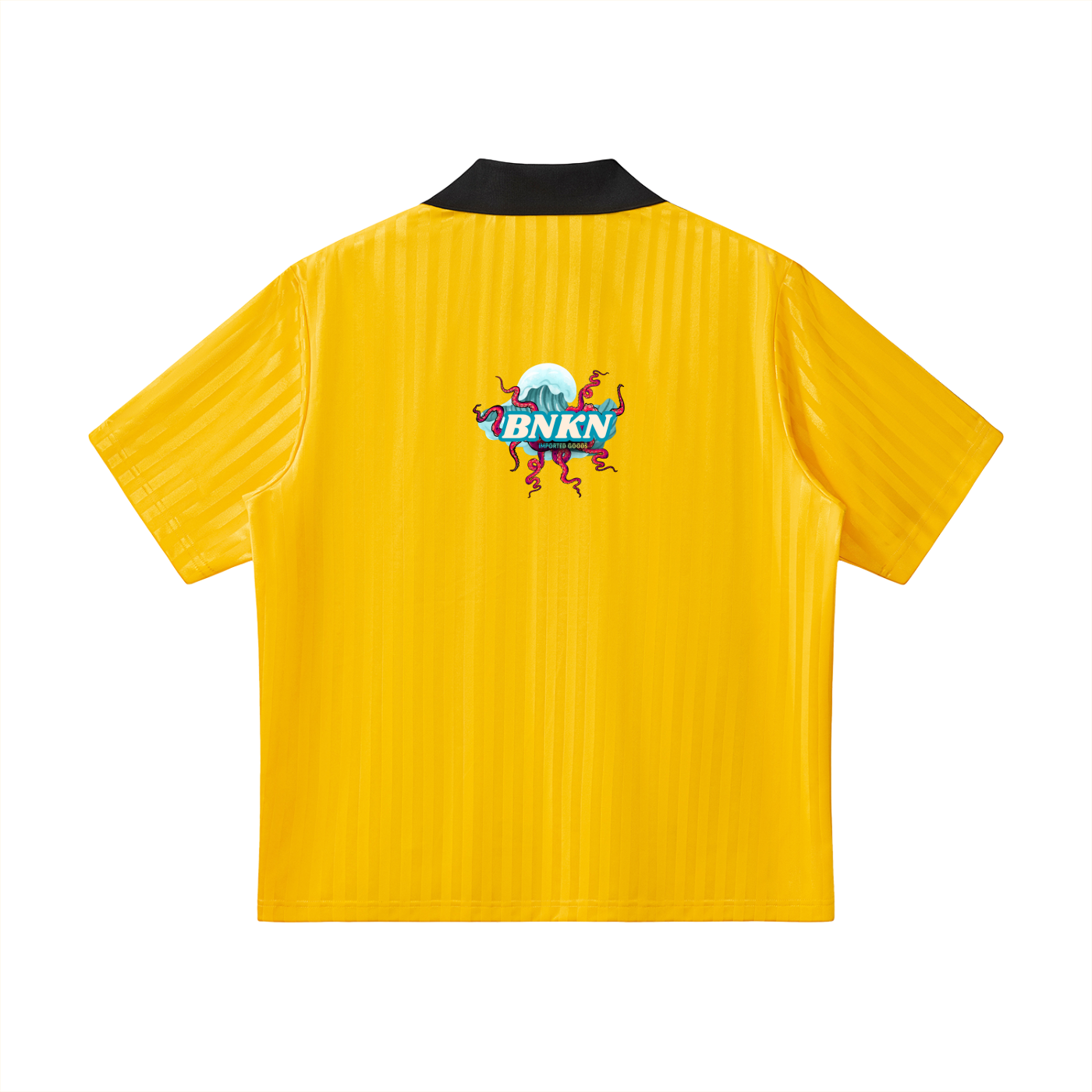 Contrast Collar Striped Soccer Jersey
