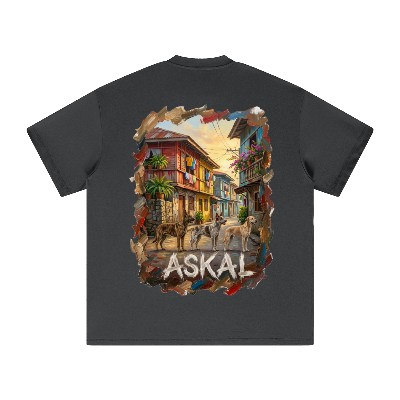 BNKN ASKAL BIG LOGO FRONT Heavyweight Earth Tone T-Shirt
