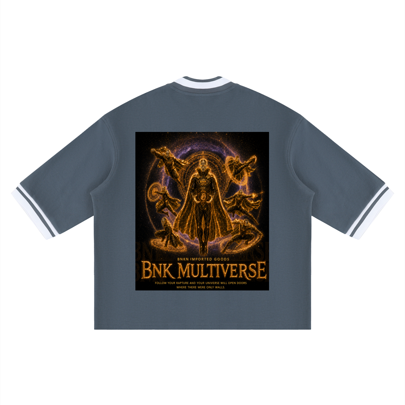 BNKN MULTIVERSE Unisex Boxy Heavyweight Baseball Jersey