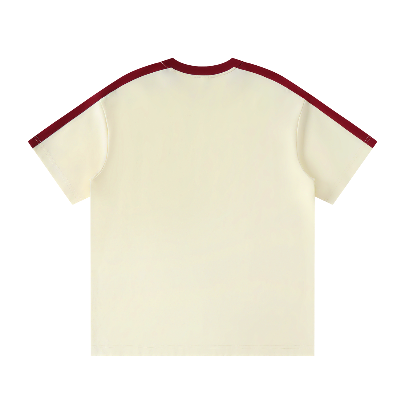 BNKN TEXT LOGO Unisex Colorblock Striped T-Shirt