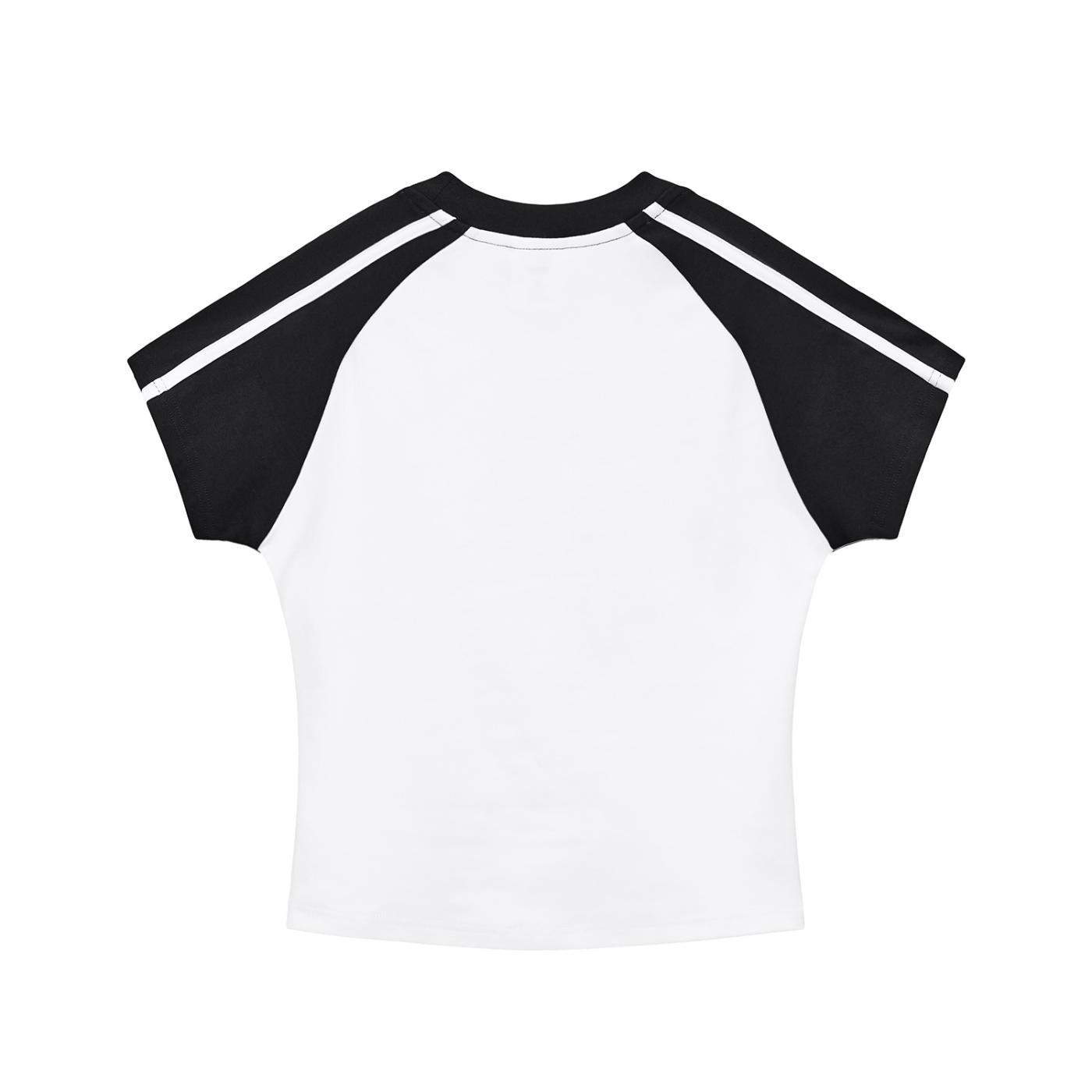 BNKN Contrast Stripes Bodycon Raglan  Sleeve T-Shirt