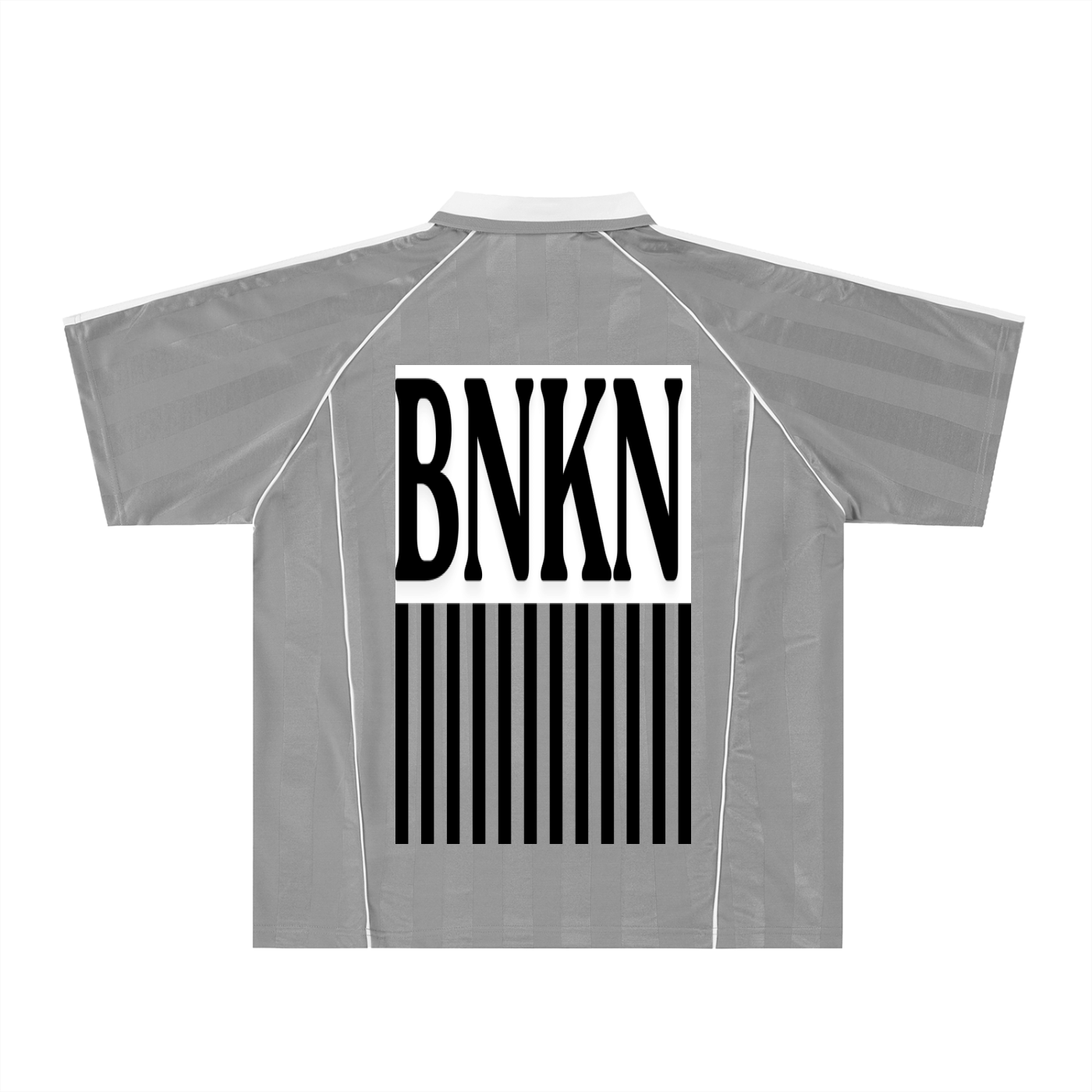 BNKN STUDIO Shadow Stripe Collared Soccer Jersey