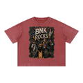 BNKN ROCKS Mineral Wash Boxy Cotton T-Shirt