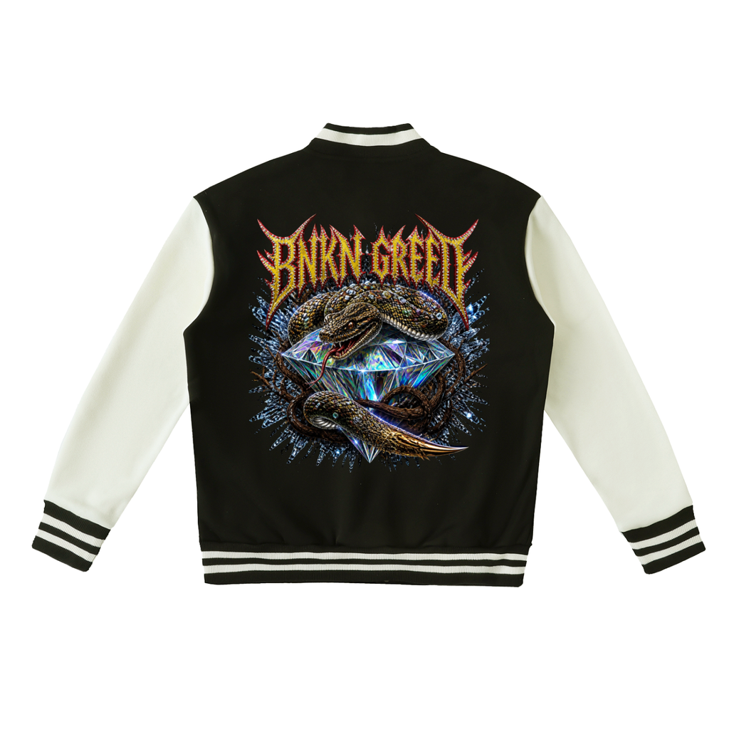BNKN Two-Tone Fleeced Varsity Jacket