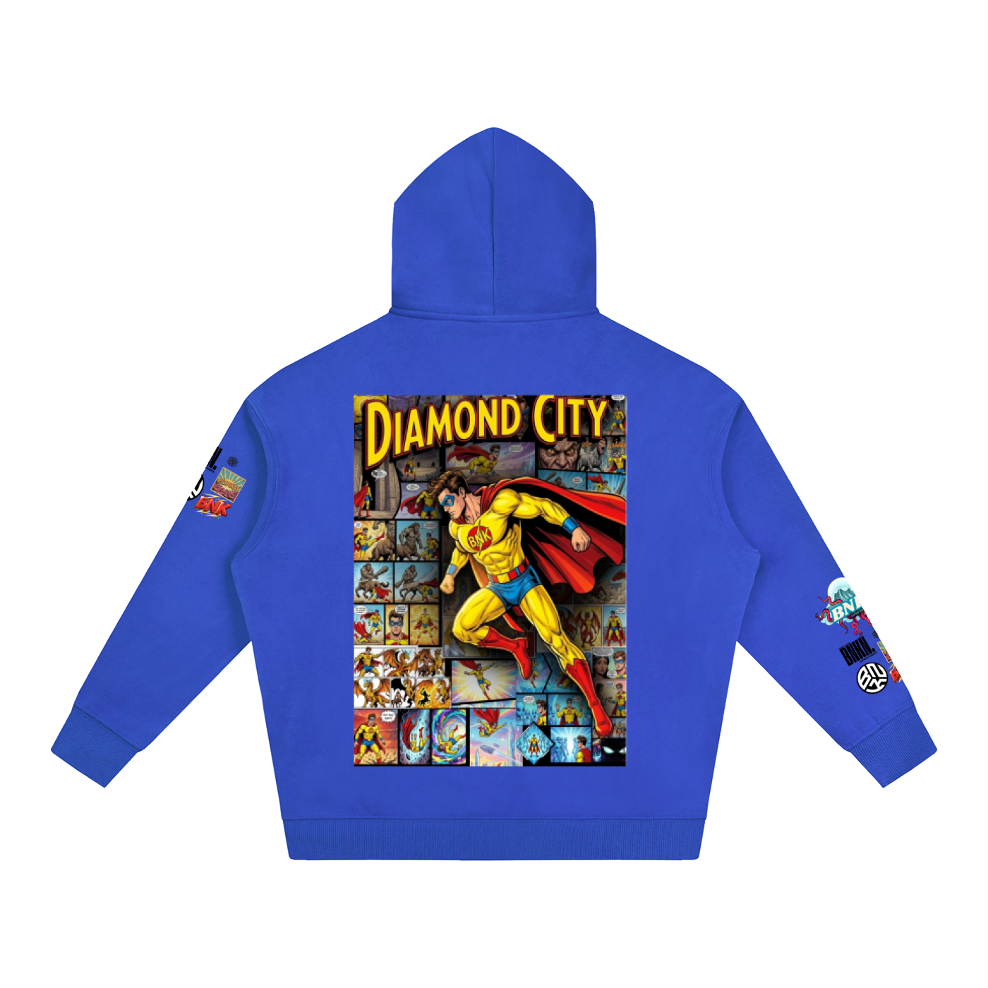 BNKN CAPT.BNK COMICS Oversize Fleeced Hoodie