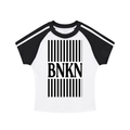 BNKN Contrast Stripes Bodycon Raglan  Sleeve T-Shirt