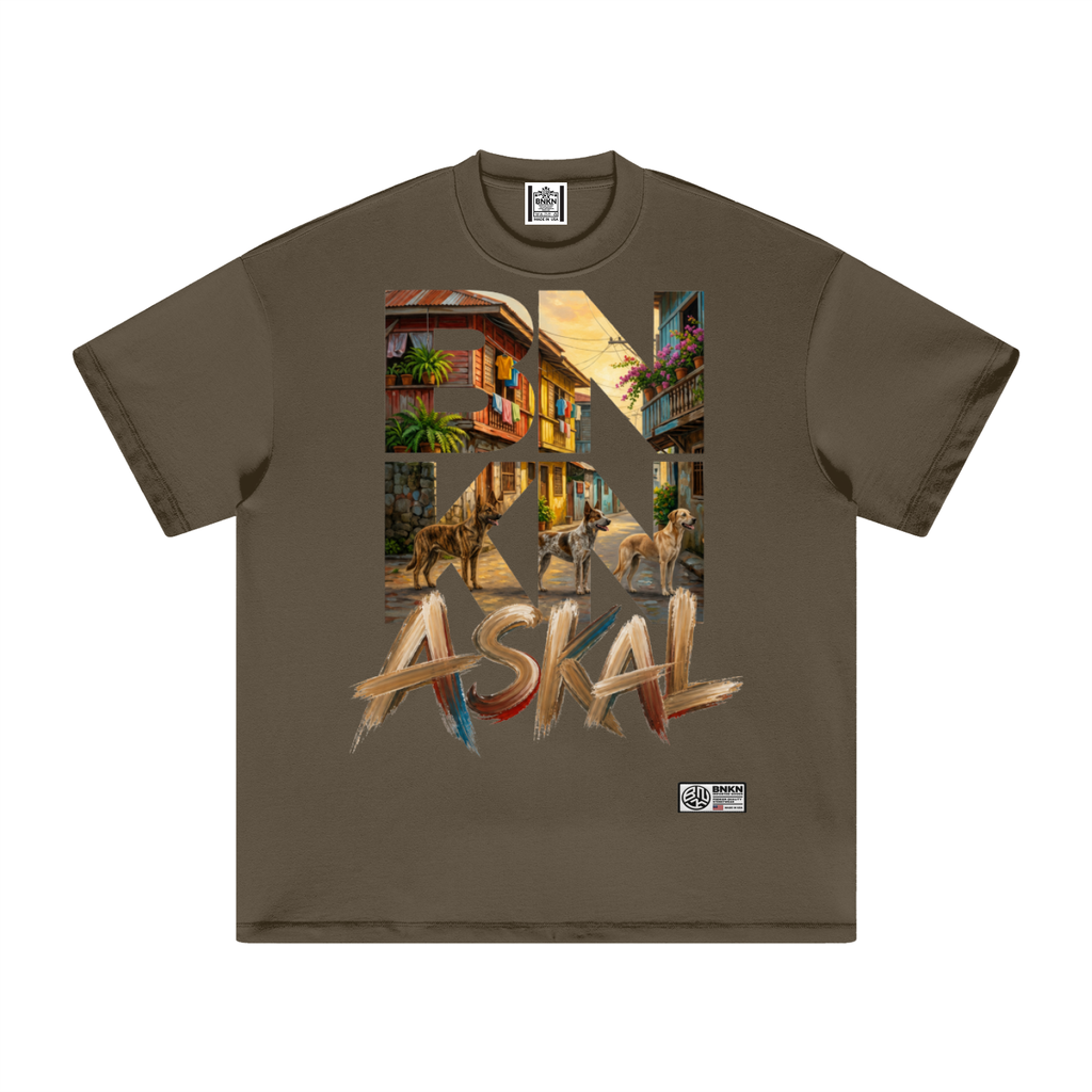 BNKN ASKAL BIG LOGO FRONT Heavyweight Earth Tone T-Shirt