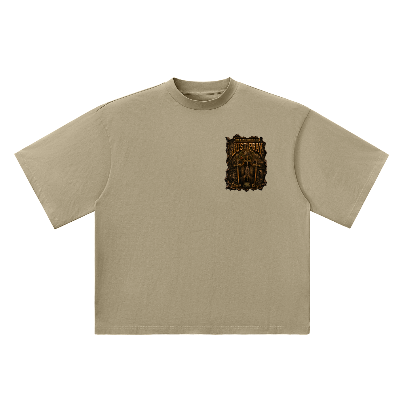 BNKN JUST PRAY Oversized Drop Shoulder T-Shirt