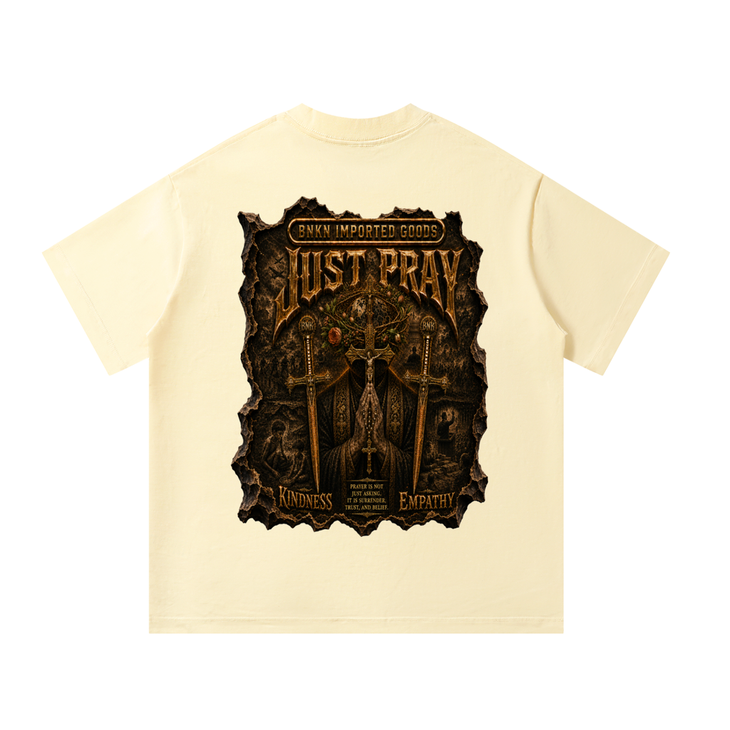 BNKN JUST PRAY Unisex Oversized T-Shirt