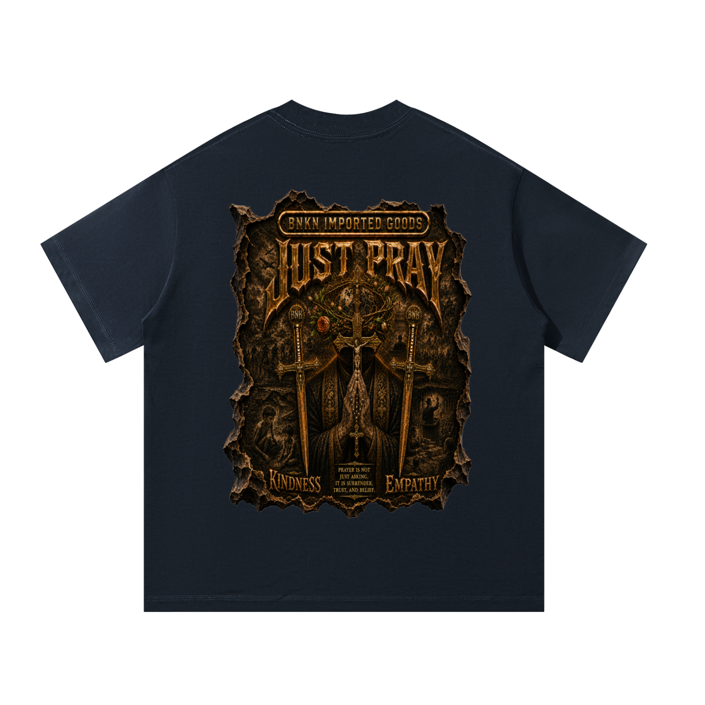 BNKN JUST PRAY Unisex Oversized T-Shirt