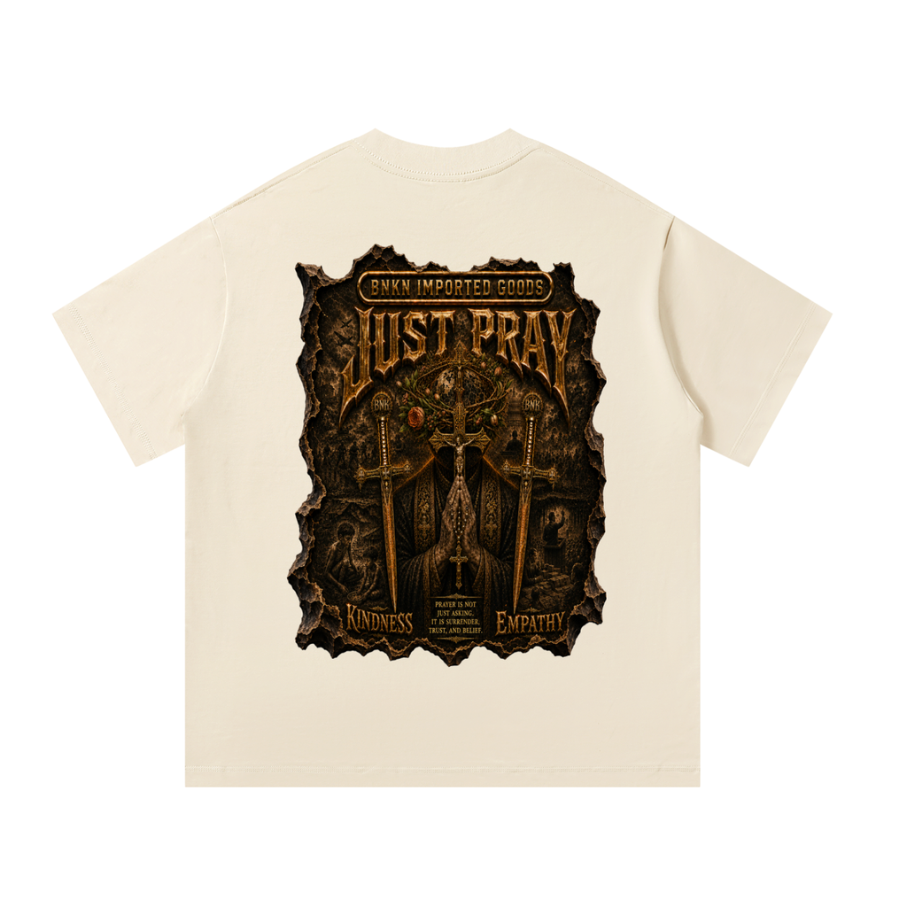 BNKN JUST PRAY Unisex Oversized T-Shirt
