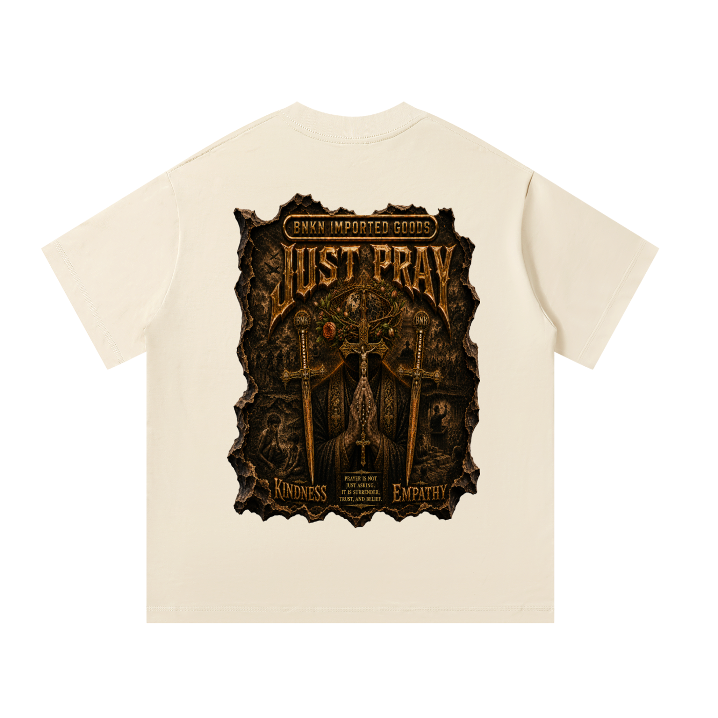 BNKN JUST PRAY Unisex Oversized T-Shirt