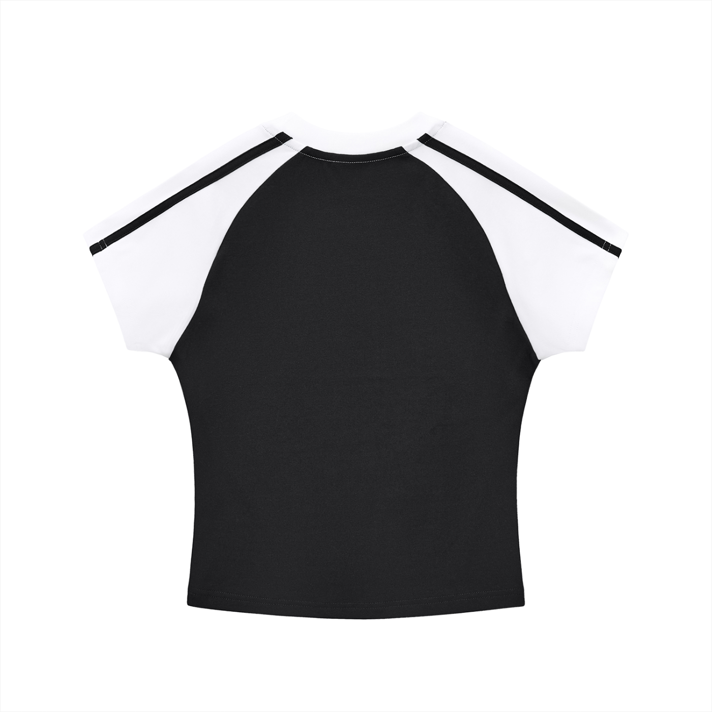 BNKN Contrast Stripes Bodycon Raglan  Sleeve T-Shirt