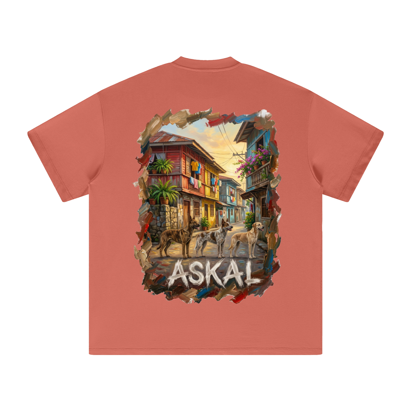 BNKN ASKAL BIG LOGO FRONT Heavyweight Earth Tone T-Shirt