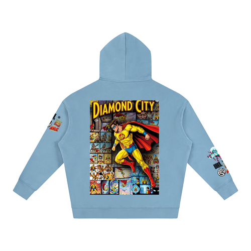 BNKN CAPT.BNK COMICS Oversize Fleeced Hoodie