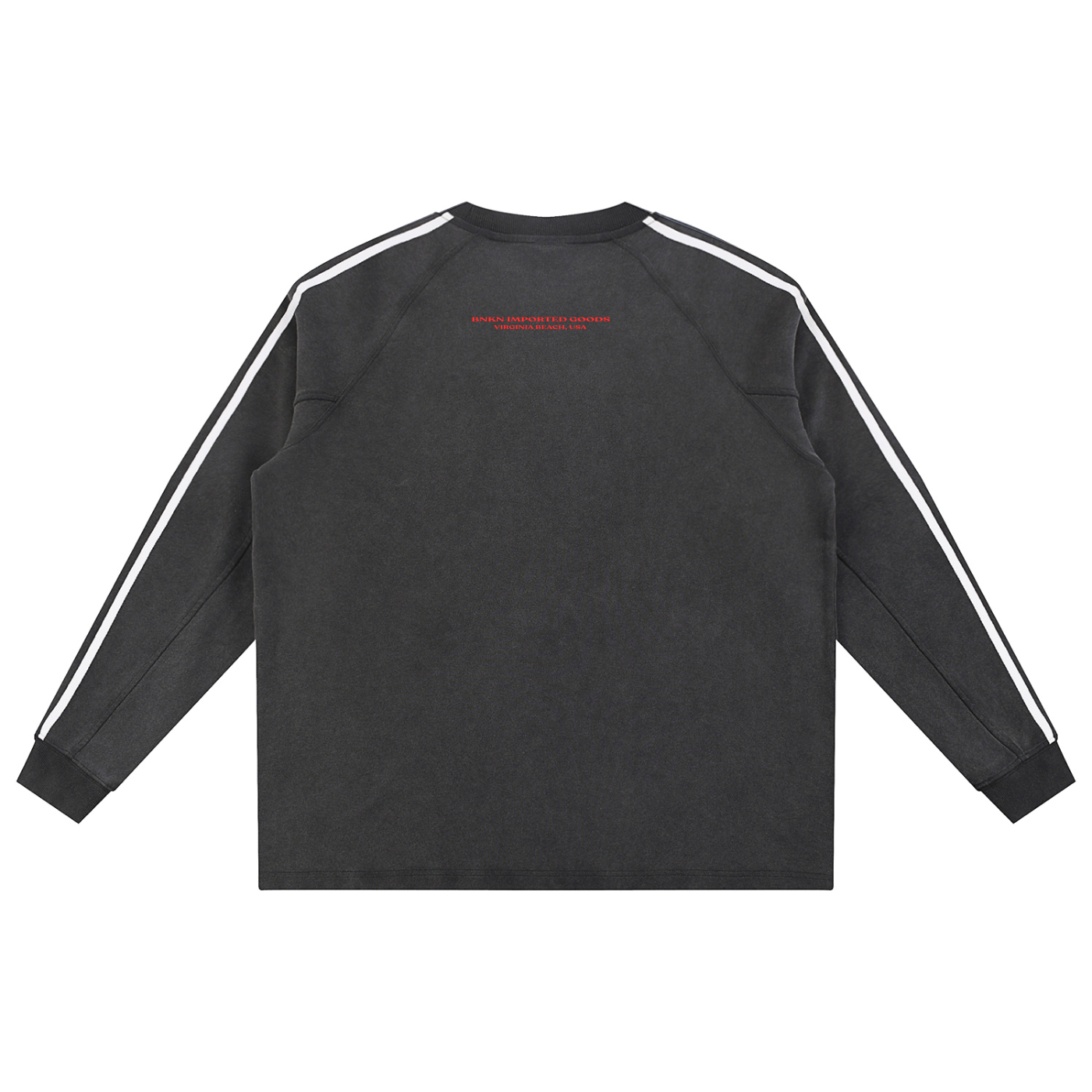 BNKN STAR Snow Washed Contrast Tape Sweatshirt