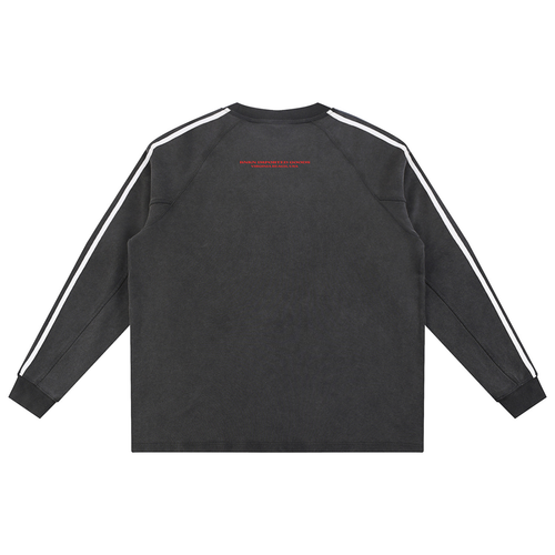 BNKN STAR Snow Washed Contrast Tape Sweatshirt