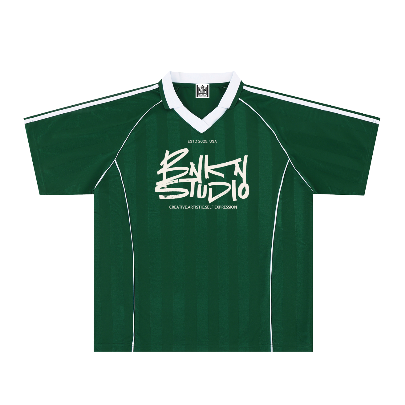 Shadow Stripe Collared Soccer Jersey