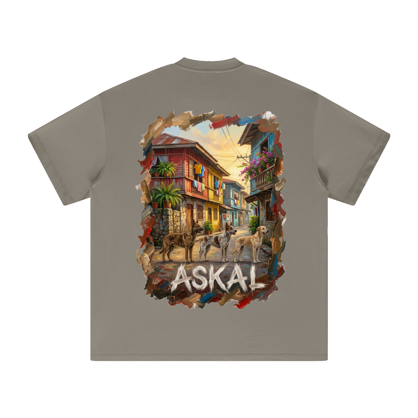 BNKN ASKAL BIG LOGO FRONT Heavyweight Earth Tone T-Shirt