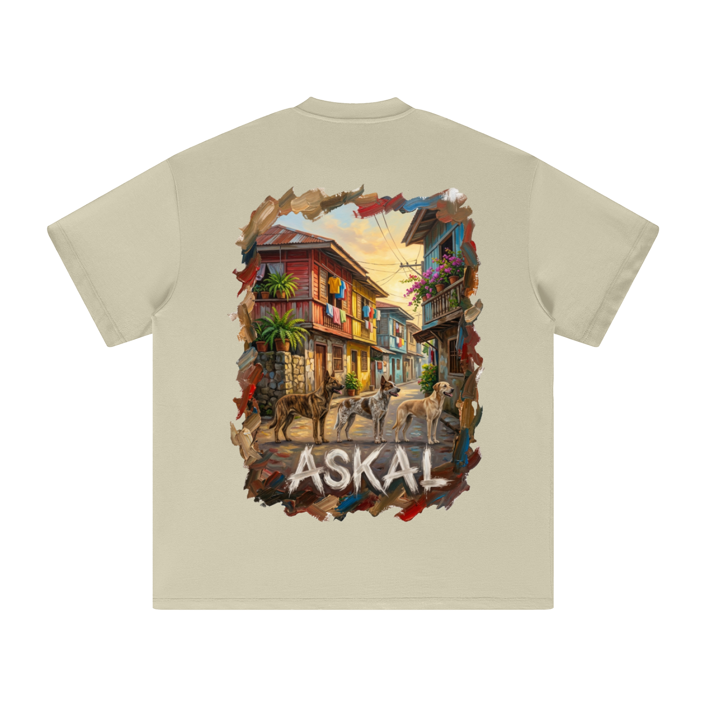BNKN ASKAL BIG LOGO FRONT Heavyweight Earth Tone T-Shirt